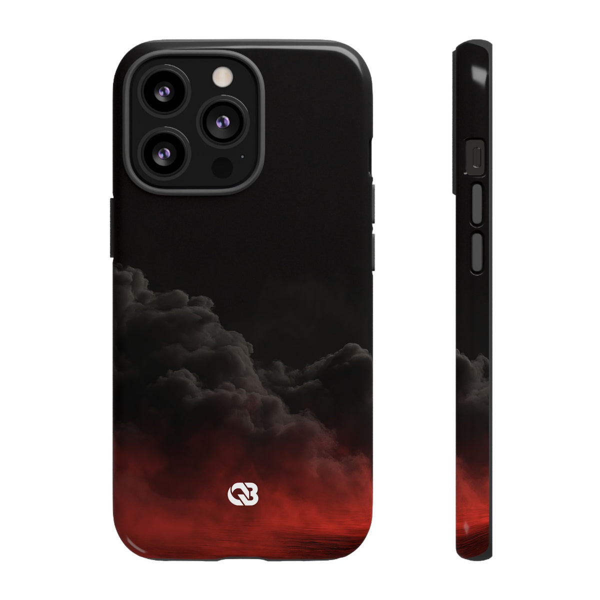 Crimson Fog Void · Tough Phone Case for iPhone · Black