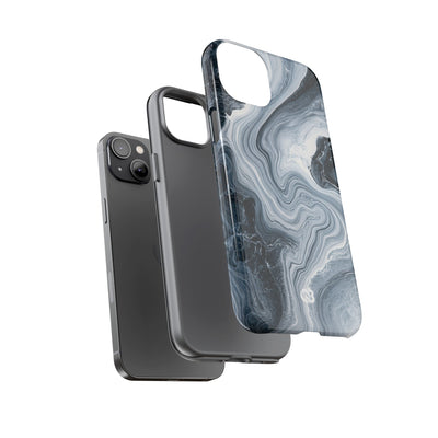 Suminagashi Ink Flow · Tough Phone Case for iPhone · Grey