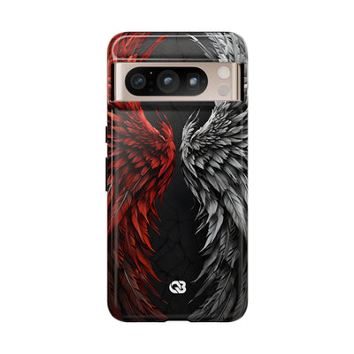 Split Crimson Wing · Tough Phone Case for Google Pixel