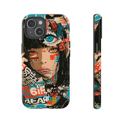 Shibuya Street Collage · Tough Phone Case for iPhone · Red