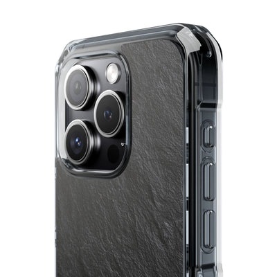 Black Impact MagSafe Phone Case for iPhone - Raw Obsidian Slate