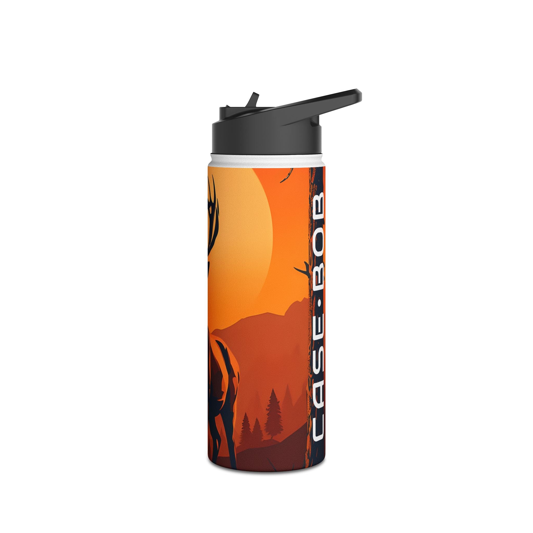 Stag Sunset - Stainless Steel Water Bottle