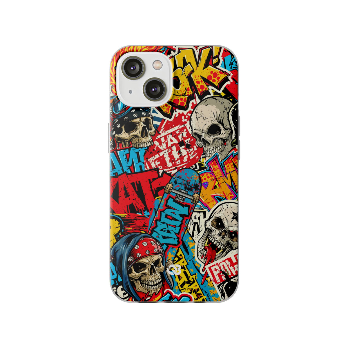 Skate Skull Riot · Lite Phone Case for iPhone ·  Red