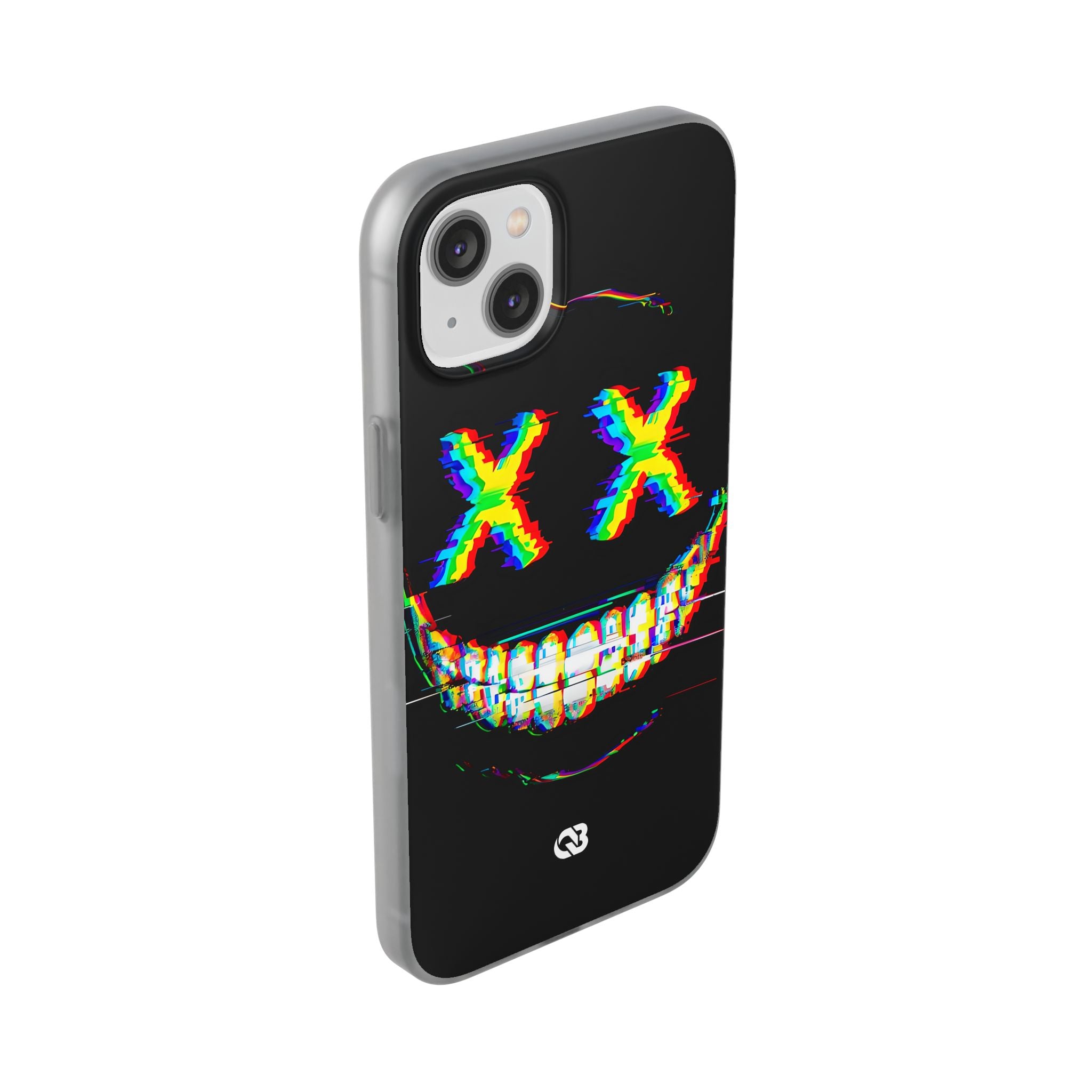 Glitch Grin Distortion · Soft Handyhülle für iPhone