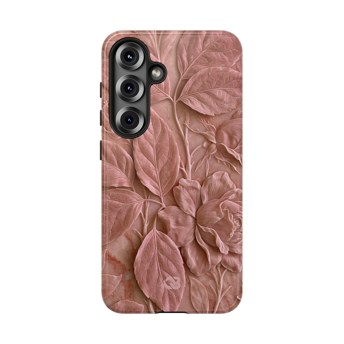 Blush Rose Relief · Tough Phone Case for Samsung · Pink