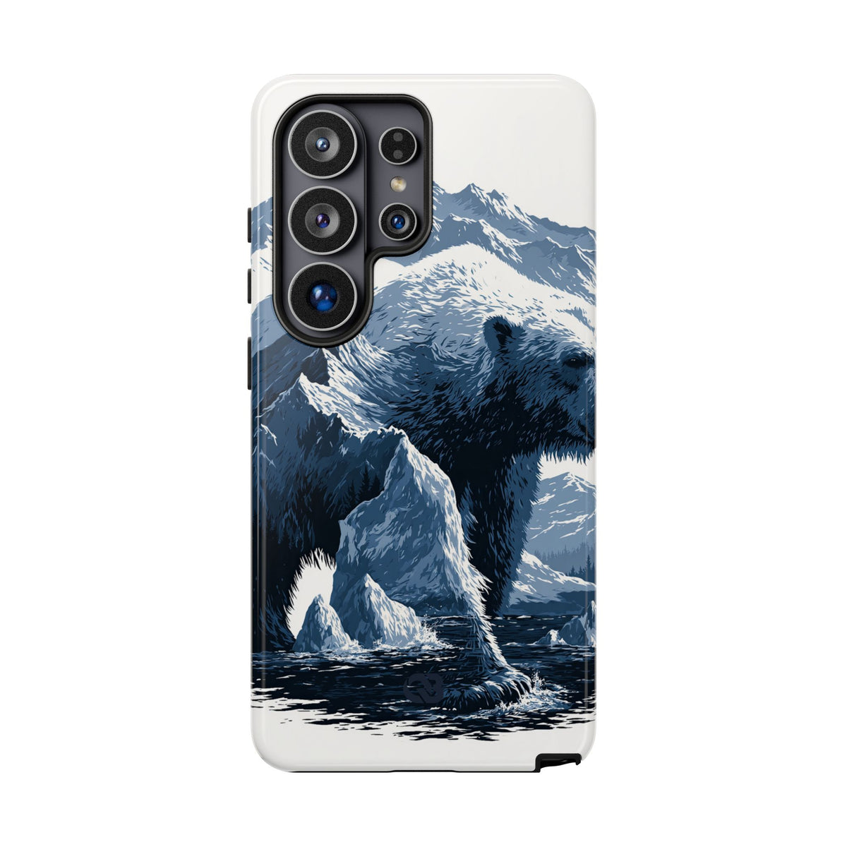 Fjord Summit Bear · Tough Phone Case for Samsung · Blue