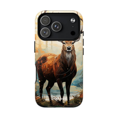 Glowing Stag iPhone 17 Pro Case - Tough+ - CASE•BOB