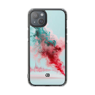 Sonic Bloom · Clear Impact Magnetic Phone Case for iPhone · Red