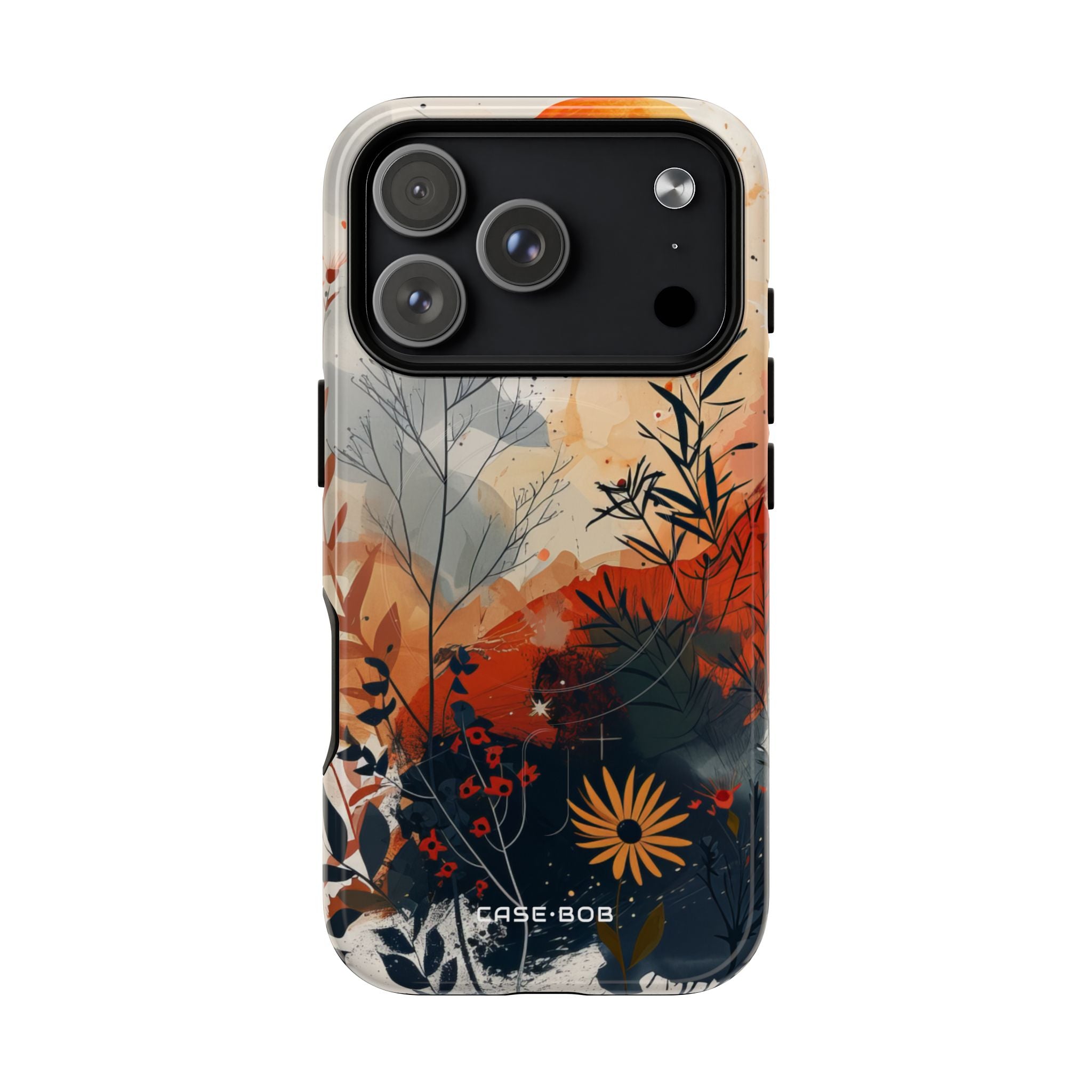 Orange Solstice iPhone 17 Pro Case - Tough+ - CASE•BOB