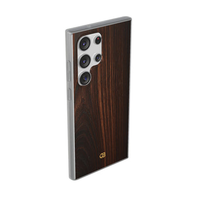 Brown Lite Phone Case for Samsung - Burnished Mahogany Grain