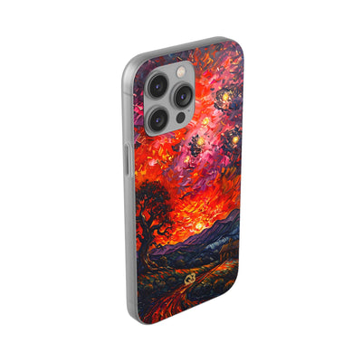 Molten Sky Tree · Soft Handyhülle für iPhone
