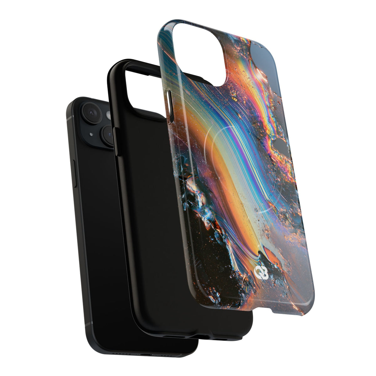 Prismatic Aura Flow · Tough 2.0 Magnetic Phone Case for iPhone · Blue