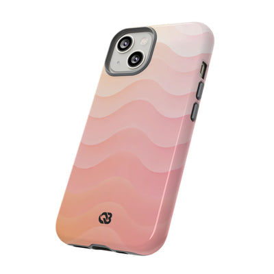 Blush Horizon Waves · Tough Phone Case for iPhone · Pink
