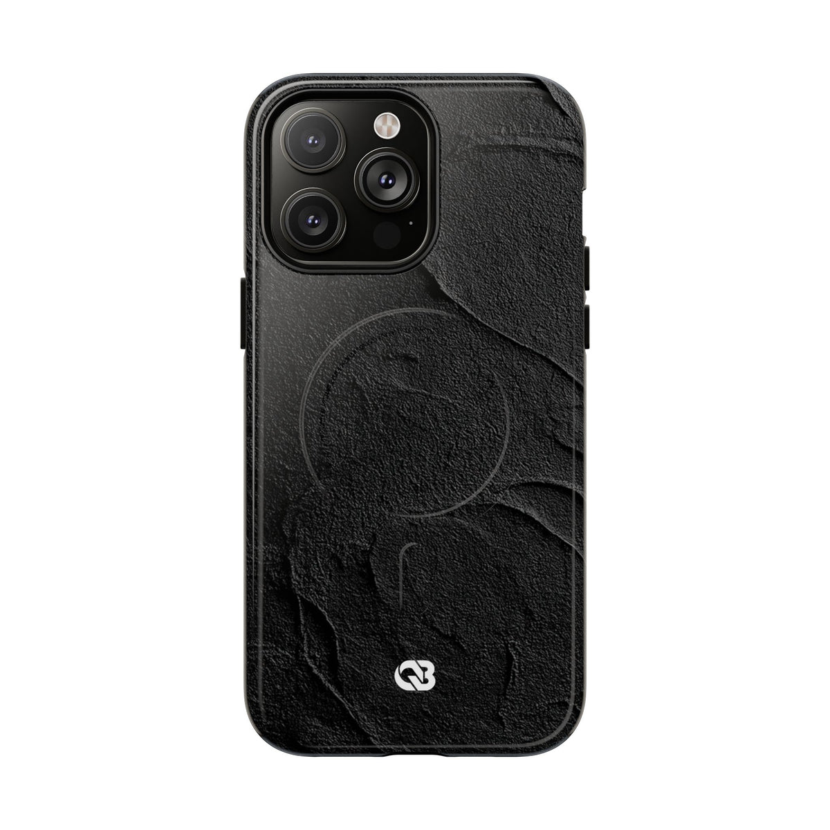 Obsidian Stucco Relief · Tough 2.0 Magnetic Phone Case for iPhone · Black
