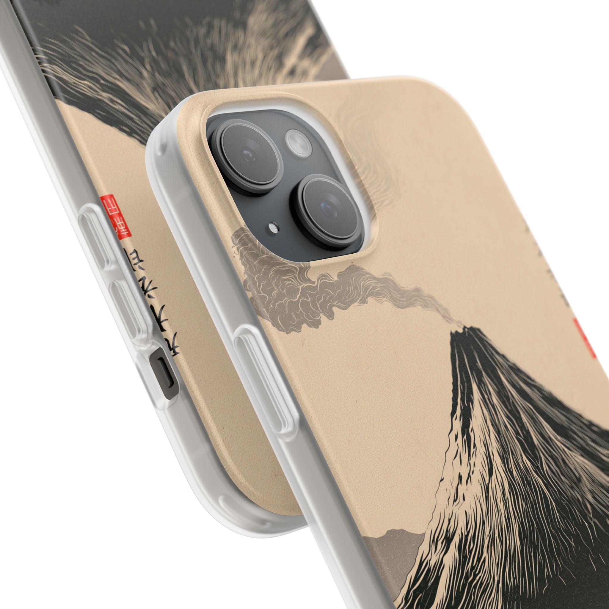 Beige Lite Phone Case for iPhone - Obsidian Ink Summit