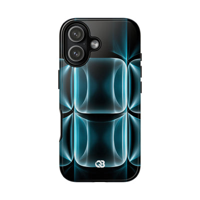Translucent Cyber Grid · Tough Phone Case for iPhone · Teal