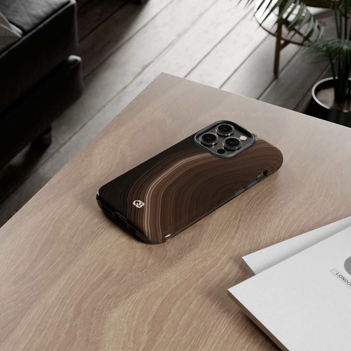 Umber Strata · Tough Phone Case for iPhone · Brown