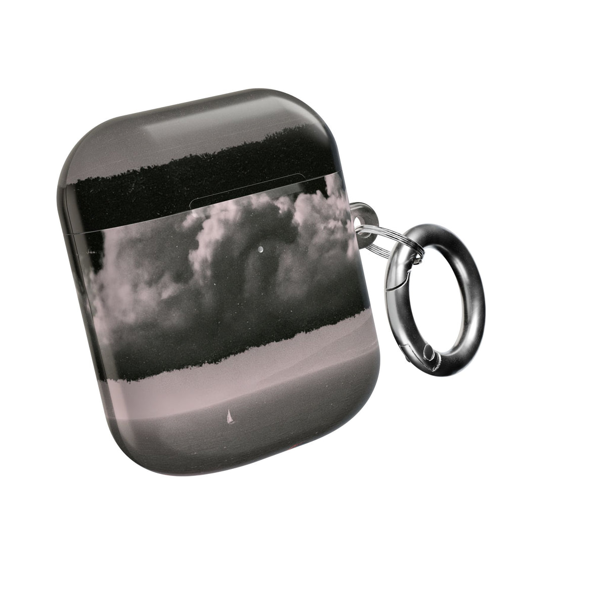 Crimson Horizon · Hard Case for AirPods & AirPods Pro · Black
