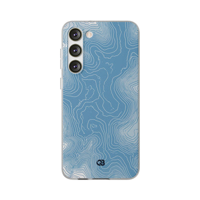 Blue Lite Phone Case for Samsung - Glacial Ridge Topo