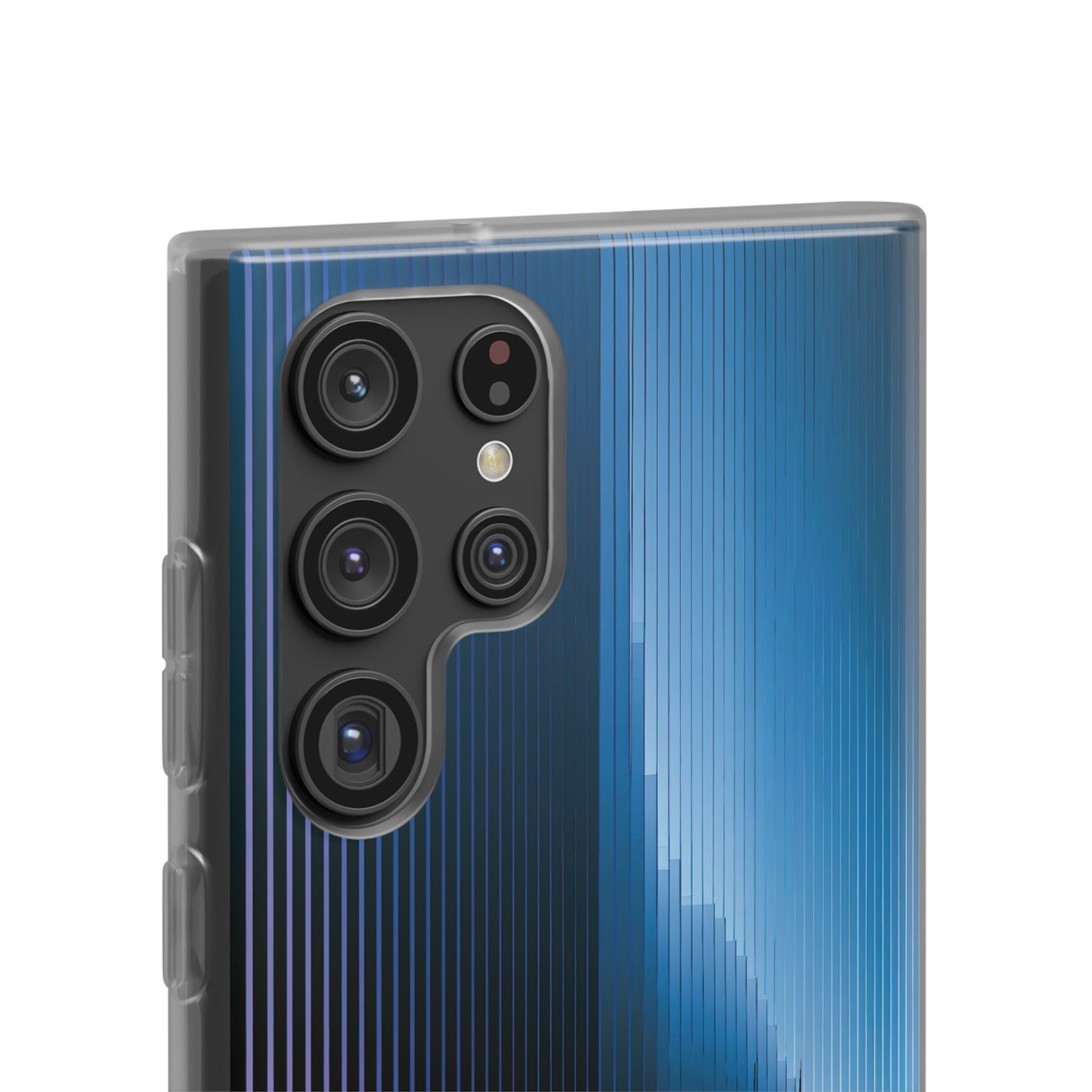 Blue Lite Phone Case for Samsung - Indigo Distortion Wave