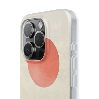 Crimson Sun Strokes · Soft Phone Case for iPhone