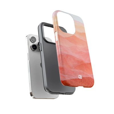 Alpenglow Ridge Vista · Tough Phone Case for iPhone · Orange