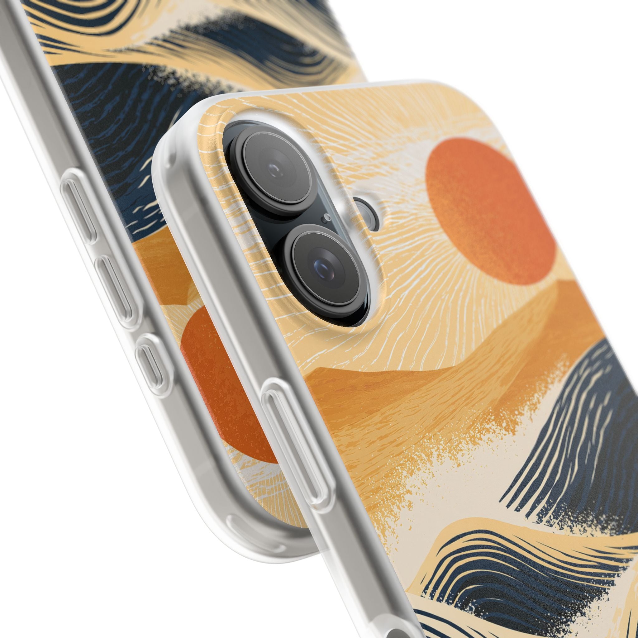 Blue Lite Phone Case for iPhone - Kyoto Cresting Tide