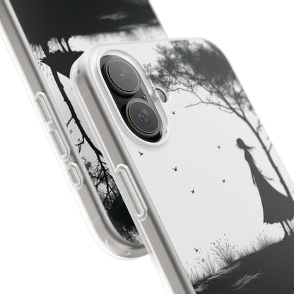 Cliffside Silhouette iPhone 16 Plus Case - Soft