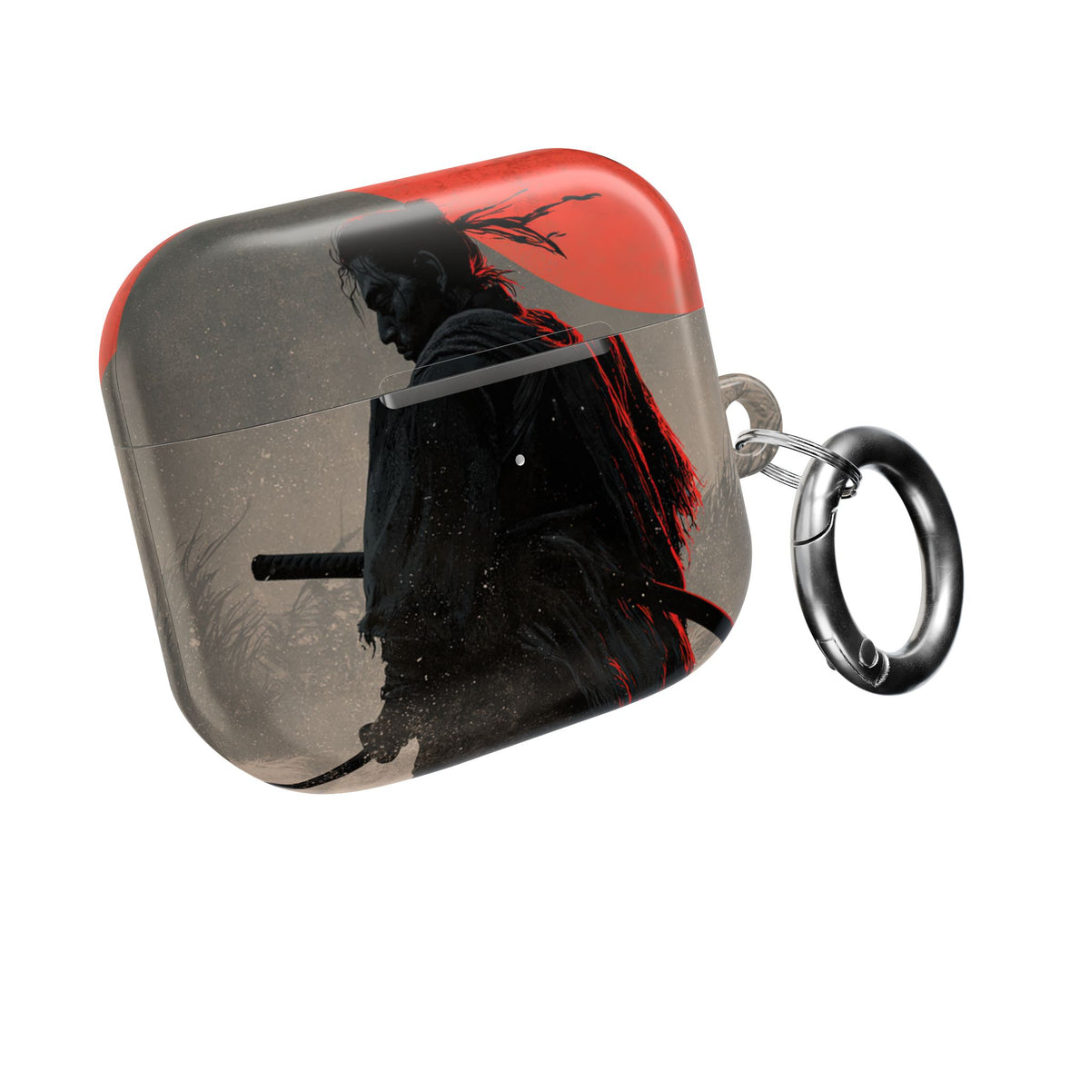 Crimson Moon Ronin · Hard Case for AirPods & AirPods Pro · Black