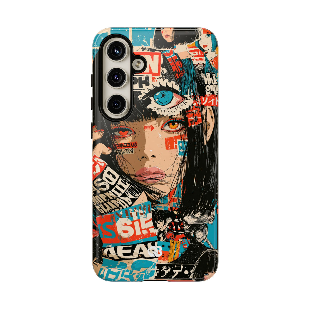 Shibuya Street Collage · Tough Phone Case for Samsung · Red