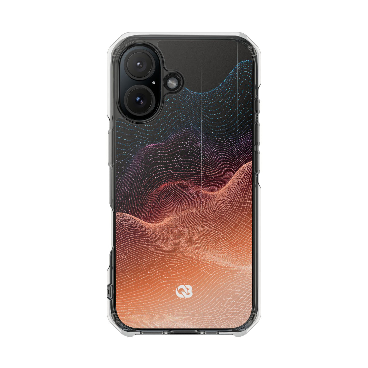 Spectral Elevation · Clear Impact Magnetic Phone Case for iPhone · Orange