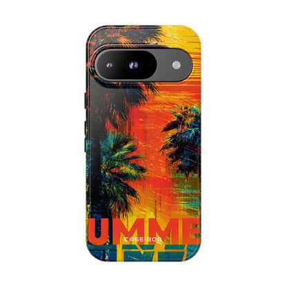 Tropical Sunburst Google Pixel 9 Case - Tough