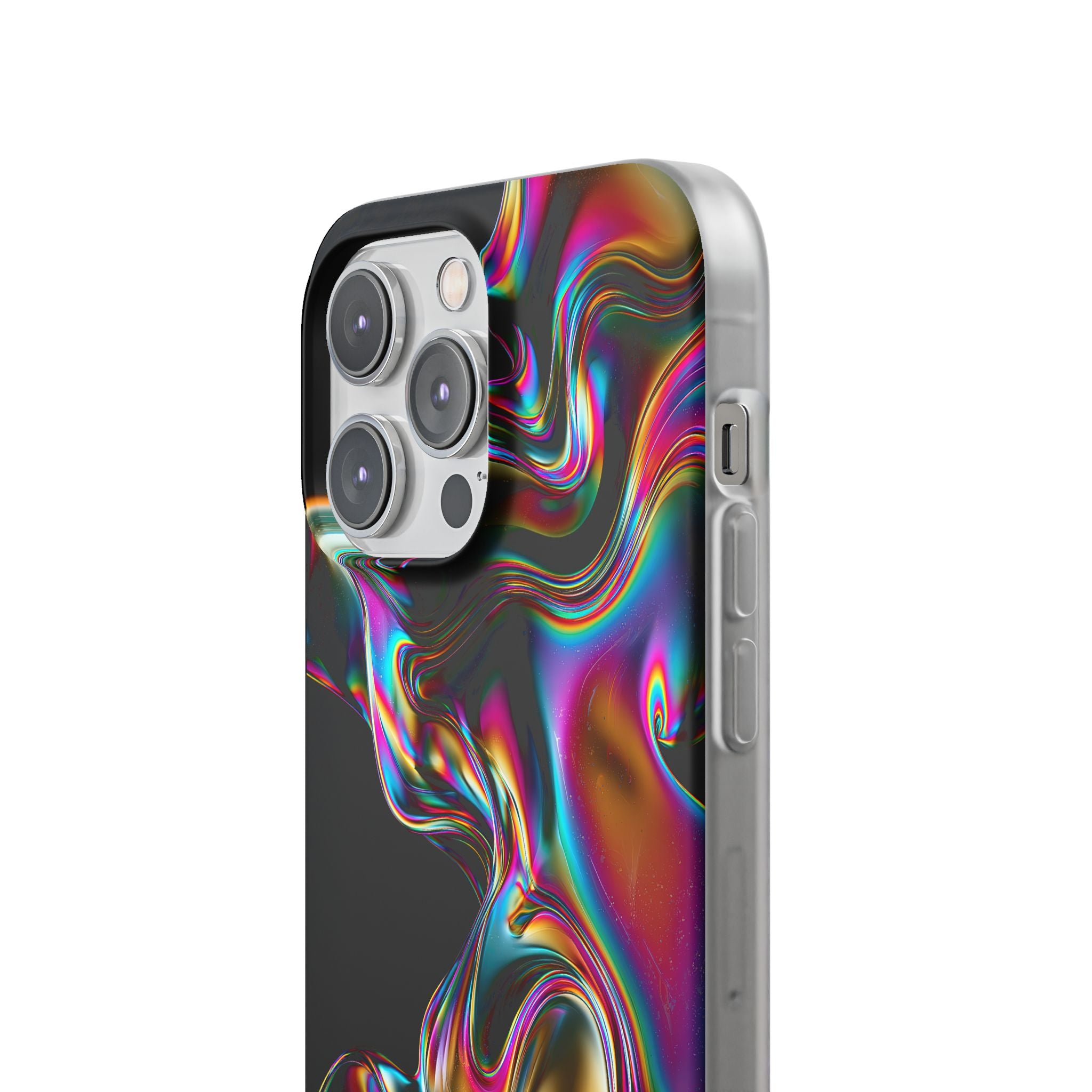 Purple Lite Phone Case for iPhone - Liquid Neon Chrome