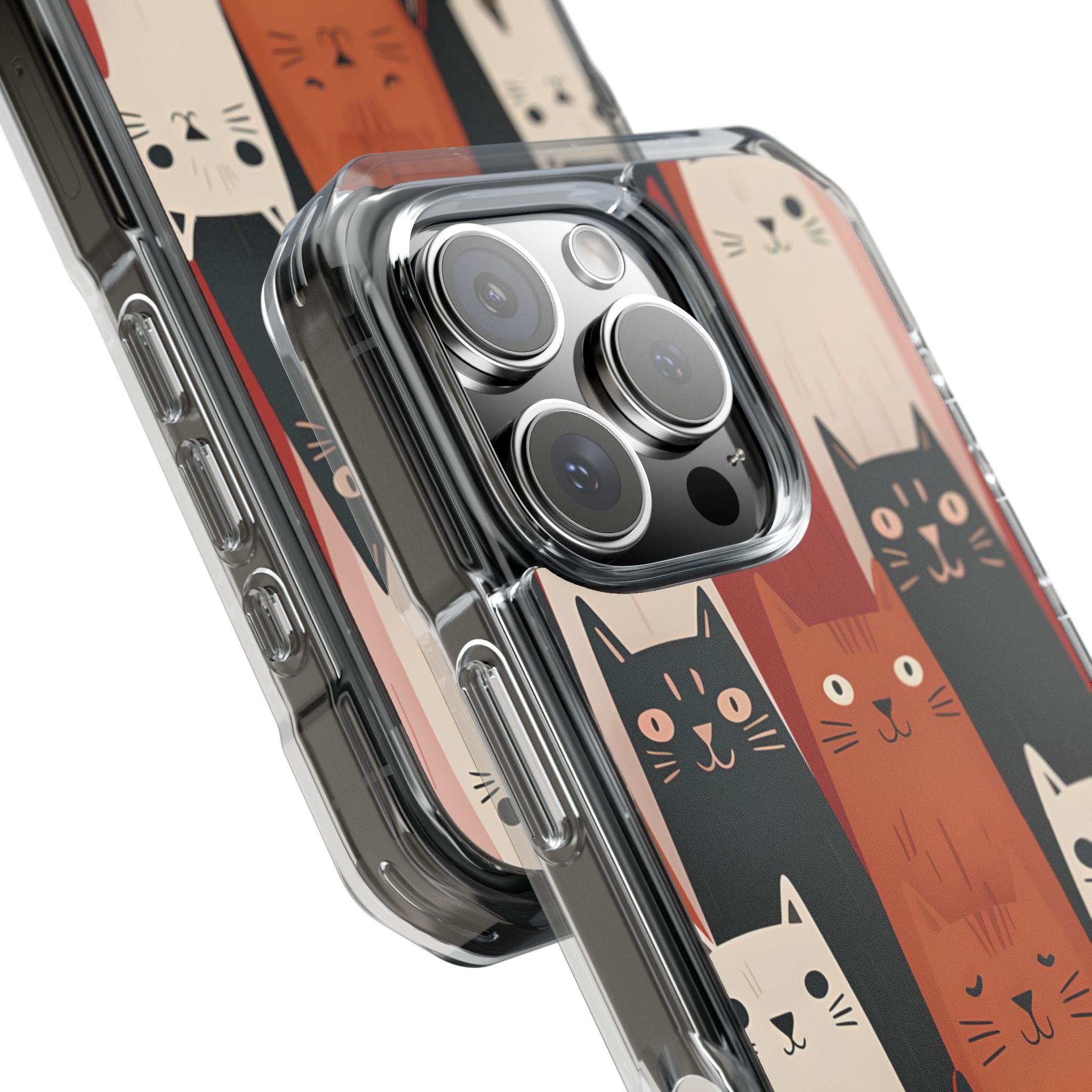 Forlængede Katte Sorte iPhone 16 Pro Cover - Impact