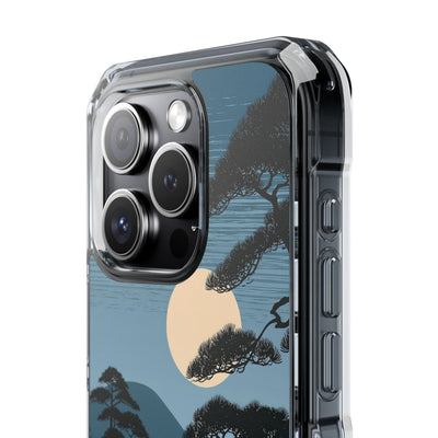 Blue Impact MagSafe Phone Case for iPhone - Midnight Kyoto Pine