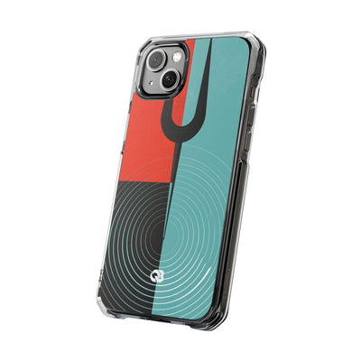 Teal Impact MagSafe Phone Case for iPhone - Sonic Static Split