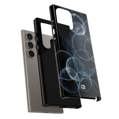 Blue Tough Phone Case for Samsung - Cyan Pulse Ripple