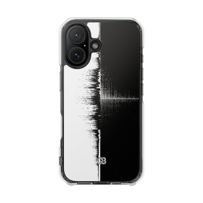 Black Impact MagSafe Phone Case for iPhone - Static Signal Split