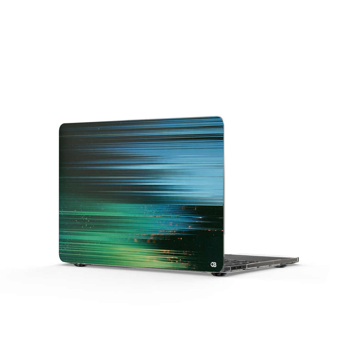 Digital Shoreline Drift · Clear Hard Case for MacBook · Teal
