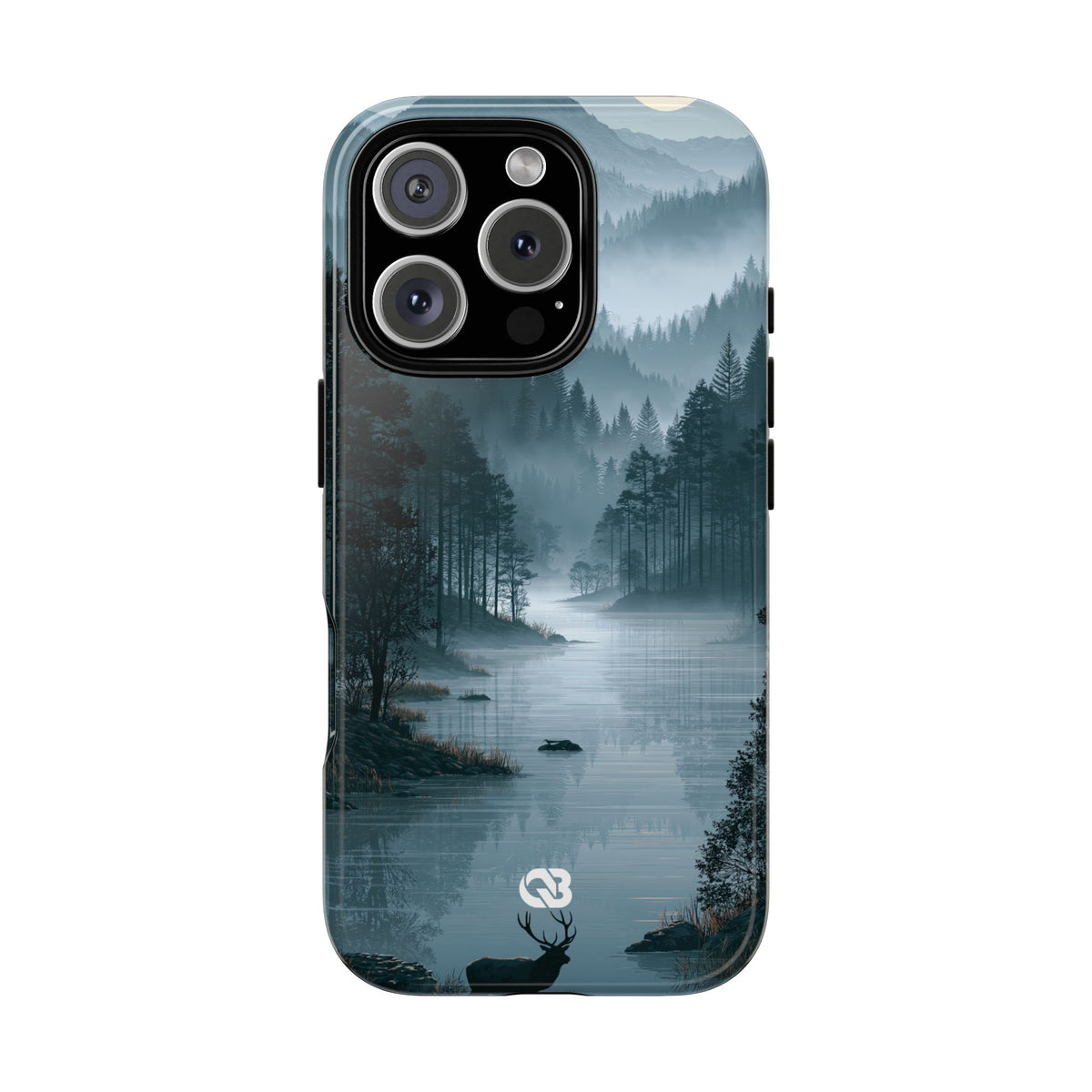 Silent Nordic Fjord · Tough Phone Case for iPhone · Blue