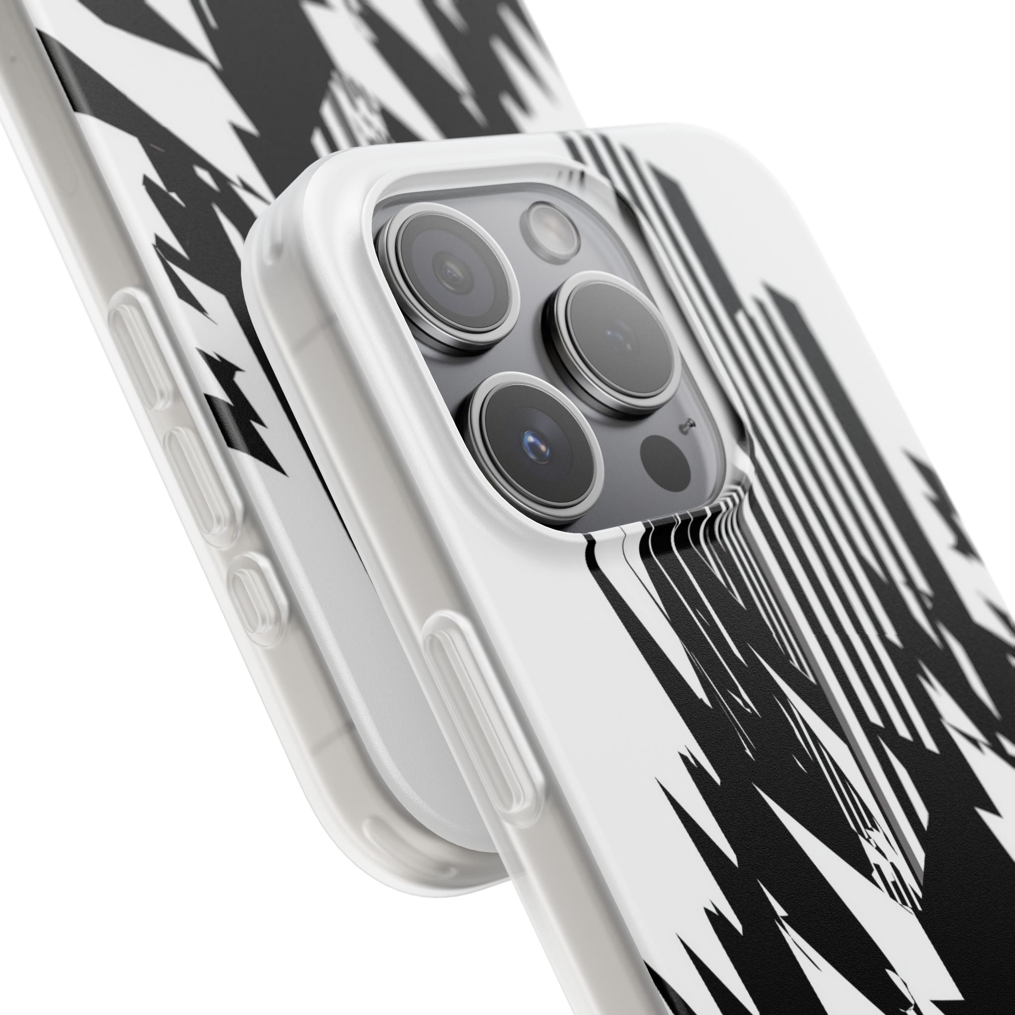 White Lite Phone Case for iPhone - Shattered Vector Spire