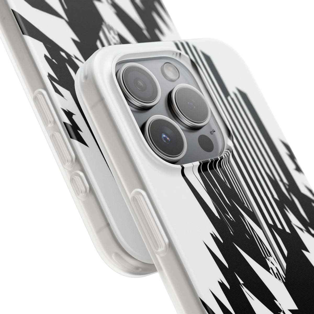White Lite Phone Case for iPhone - Shattered Vector Spire