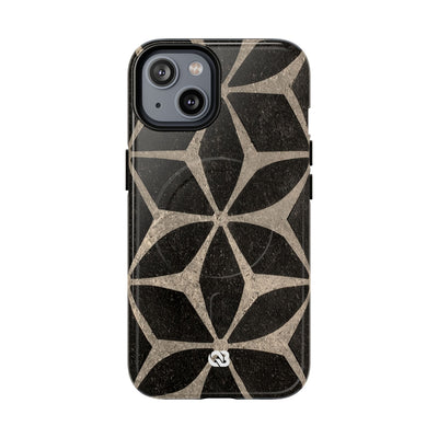 Concrete Mosaic Star · Tough 2.0 Magnetic Phone Case for iPhone · Black