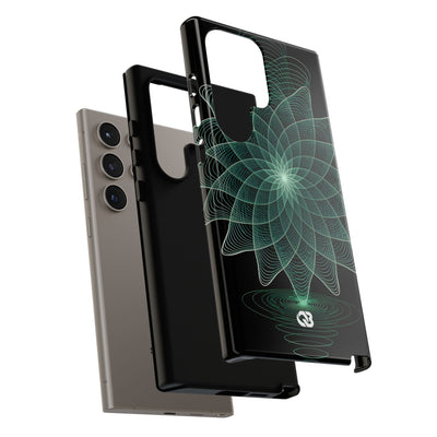 Harmonic Orbit Bloom · Tough Phone Case for Samsung · Green