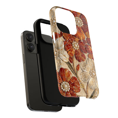 Carnelian Pearl Bloom · Tough 2.0 Magnetic Phone Case for iPhone · Orange