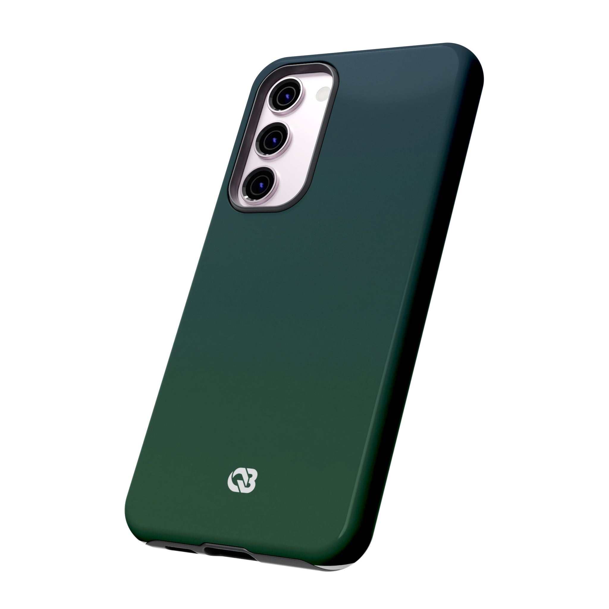 Green Tough Phone Case for Samsung - Midnight Pine Horizon