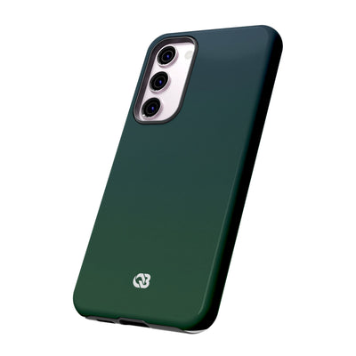 Green Tough Phone Case for Samsung - Midnight Pine Horizon