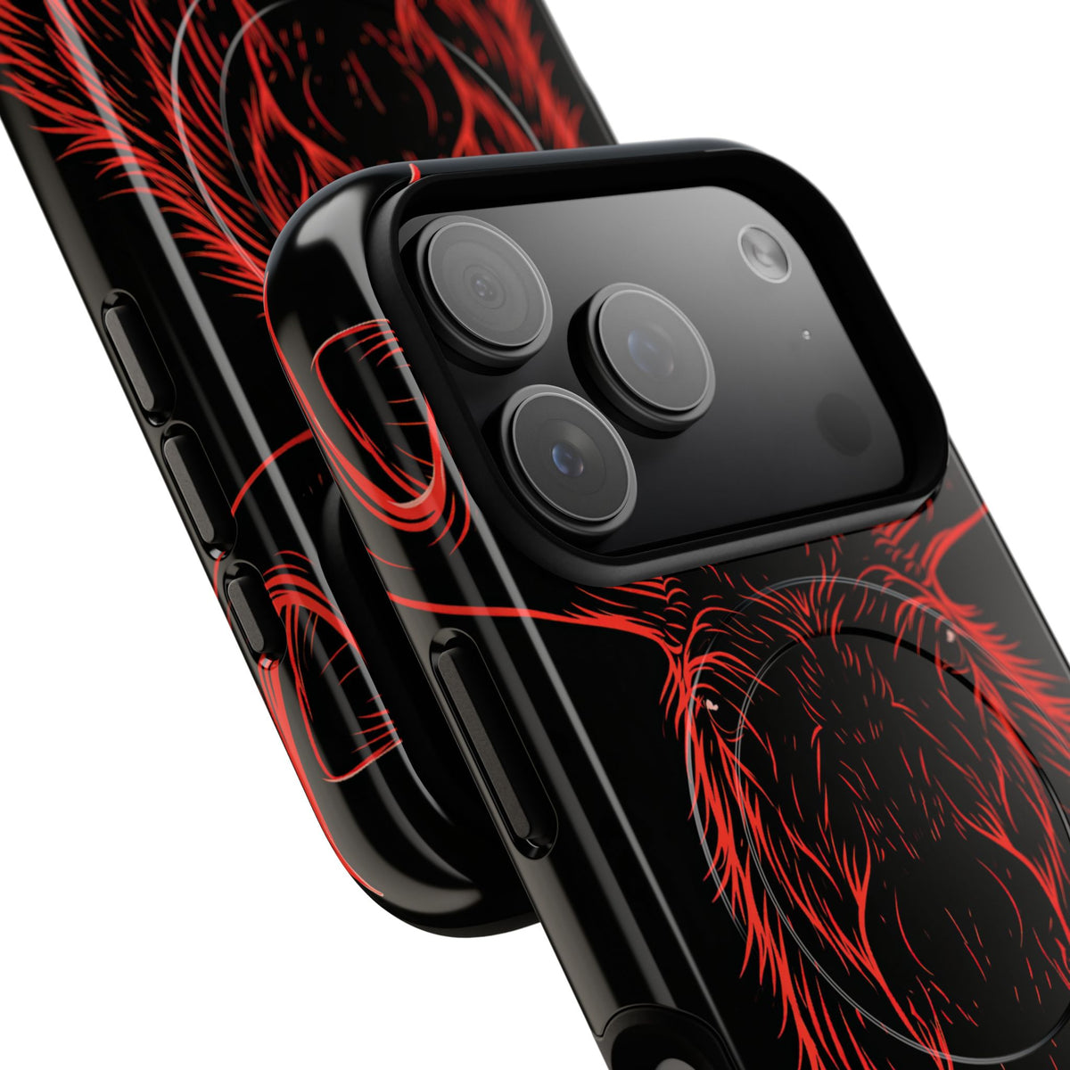 Nordic Moose Contour · Tough 2.0 Magnetic Phone Case for iPhone · Red