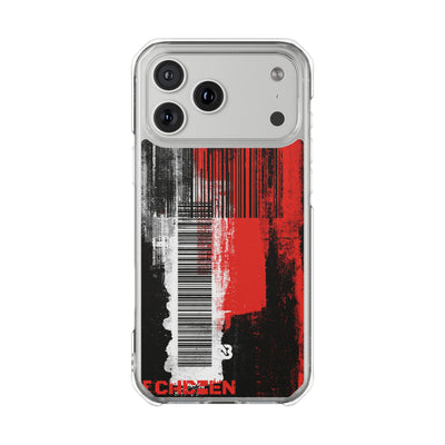 Distorted Barcode · Clear Impact Magnetic Phone Case for iPhone · Black