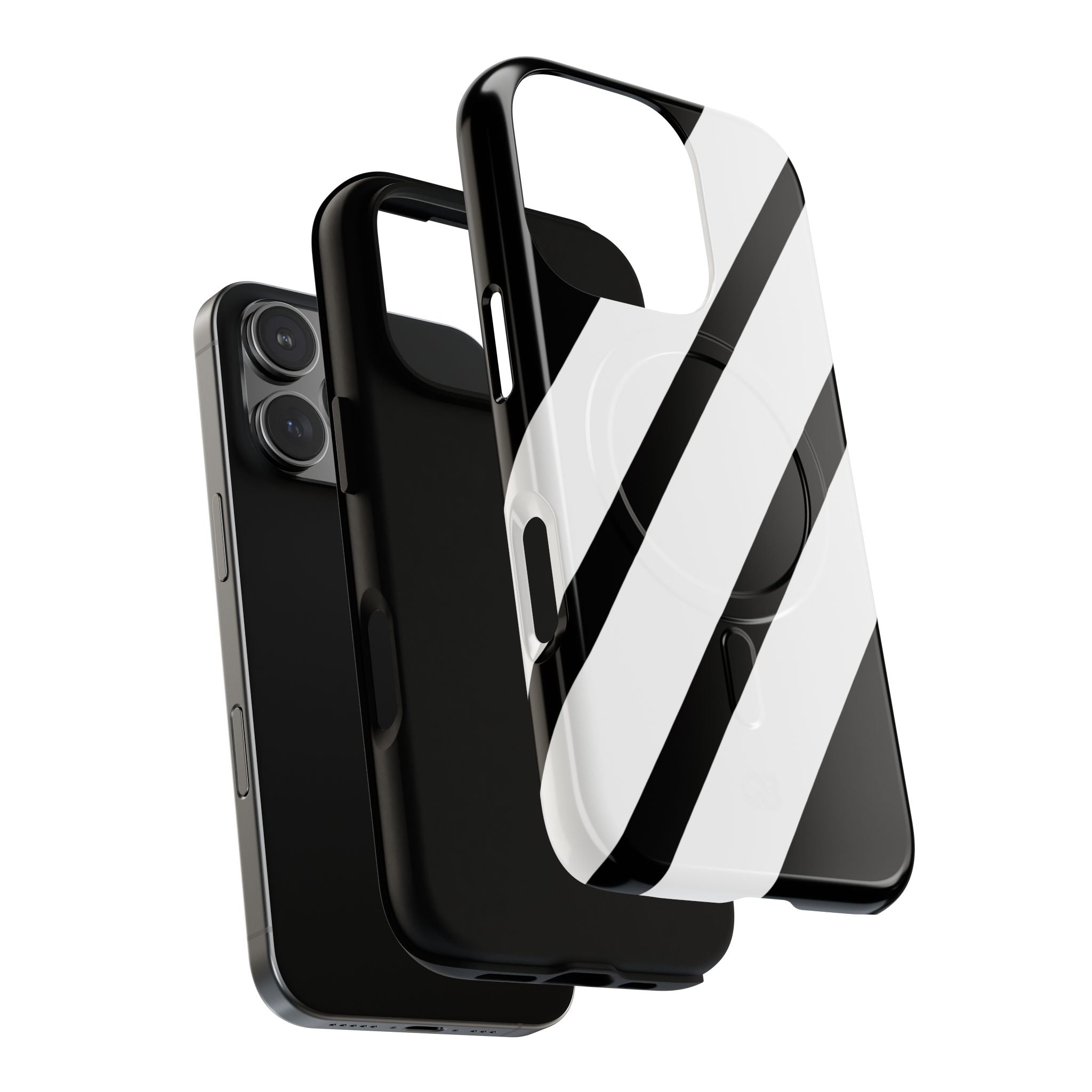 Obsidian White Bars · Tough+ Phone Case for iPhone · Magsafe